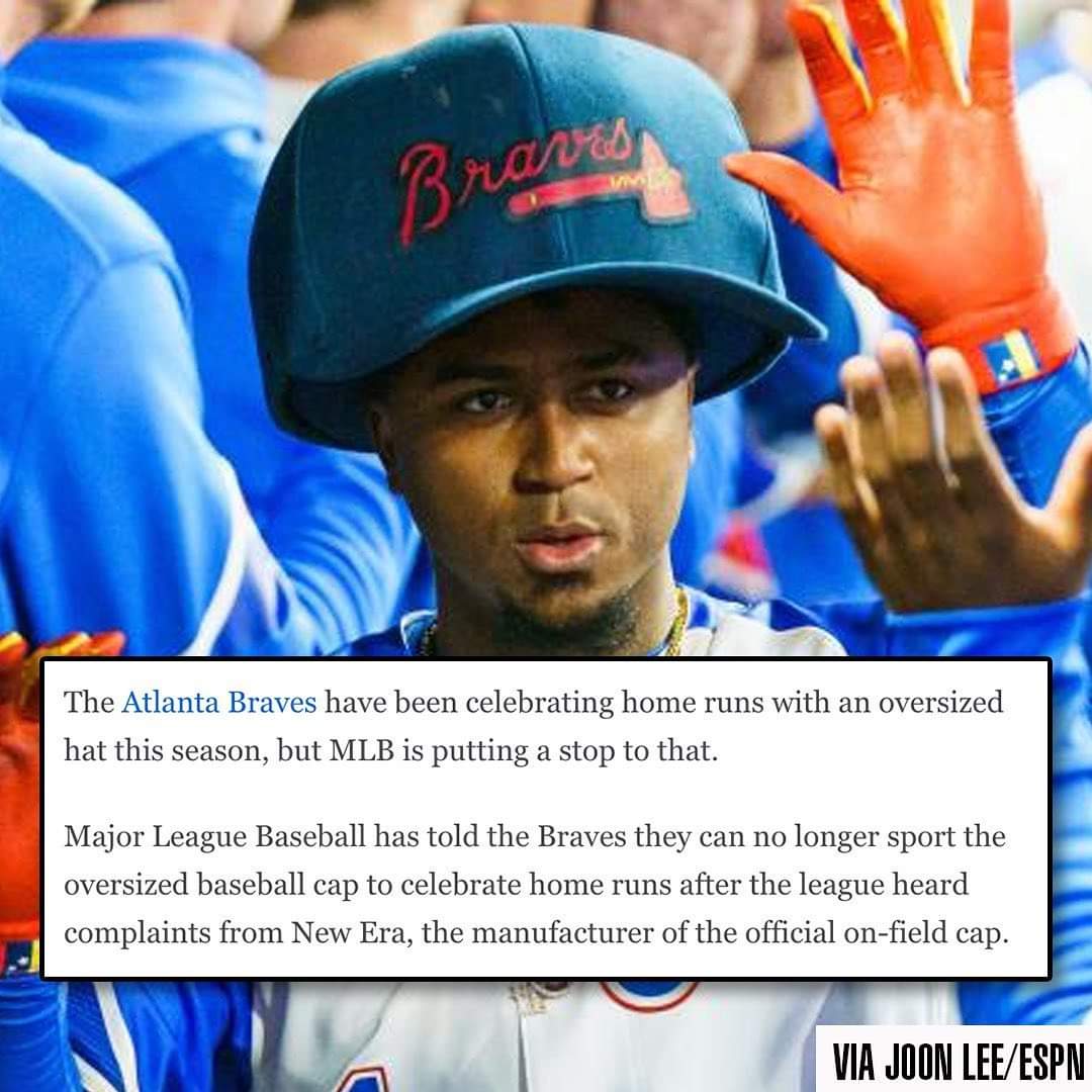 cloudberry_a's tweet photo. @NewEraCap Seriously? All you had to do was build an oversize hat and send it to them to join the party,  but no, let's piss on their parade. https://t.co/87X1OBZeu0