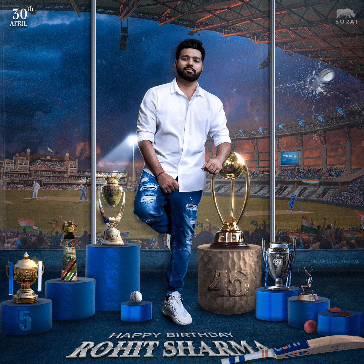 TrendsRohit's tweet photo. How's the CDP??

@ImRo45 @mipaltan 
#HitmanBirthdayCDP https://t.co/XllQb10I7Y
