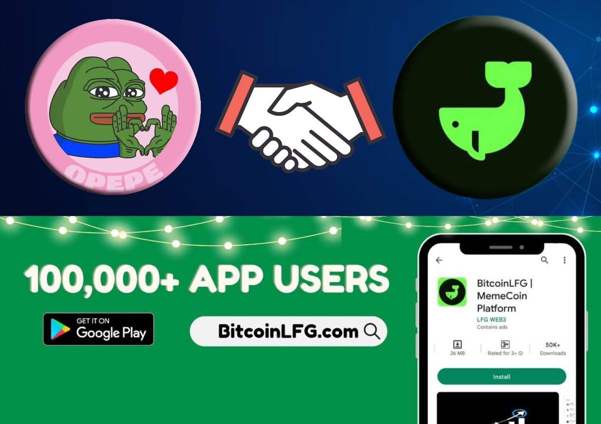 optimismpepe's tweet photo. Our new Partnership @bitcoinlfgo

#OPEPE  is willing to give it all the best for community 

#OPEPE your next #GEM https://t.co/Evc1FfQCe7