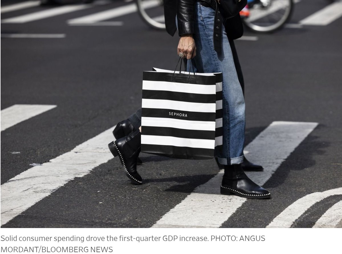 The economy (GDP) expanded at a 1.1% pace in Q1 2023 versus the expected 1.9% <a href="/WSJ/">The Wall Street Journal</a>. Growth is slowing, still, solid consumer spending drove Q1 growth, with declines in business and housing investment. hubs.la/Q01MZXkZ0 #AvatarFinancialGroup #Economy #Q12023