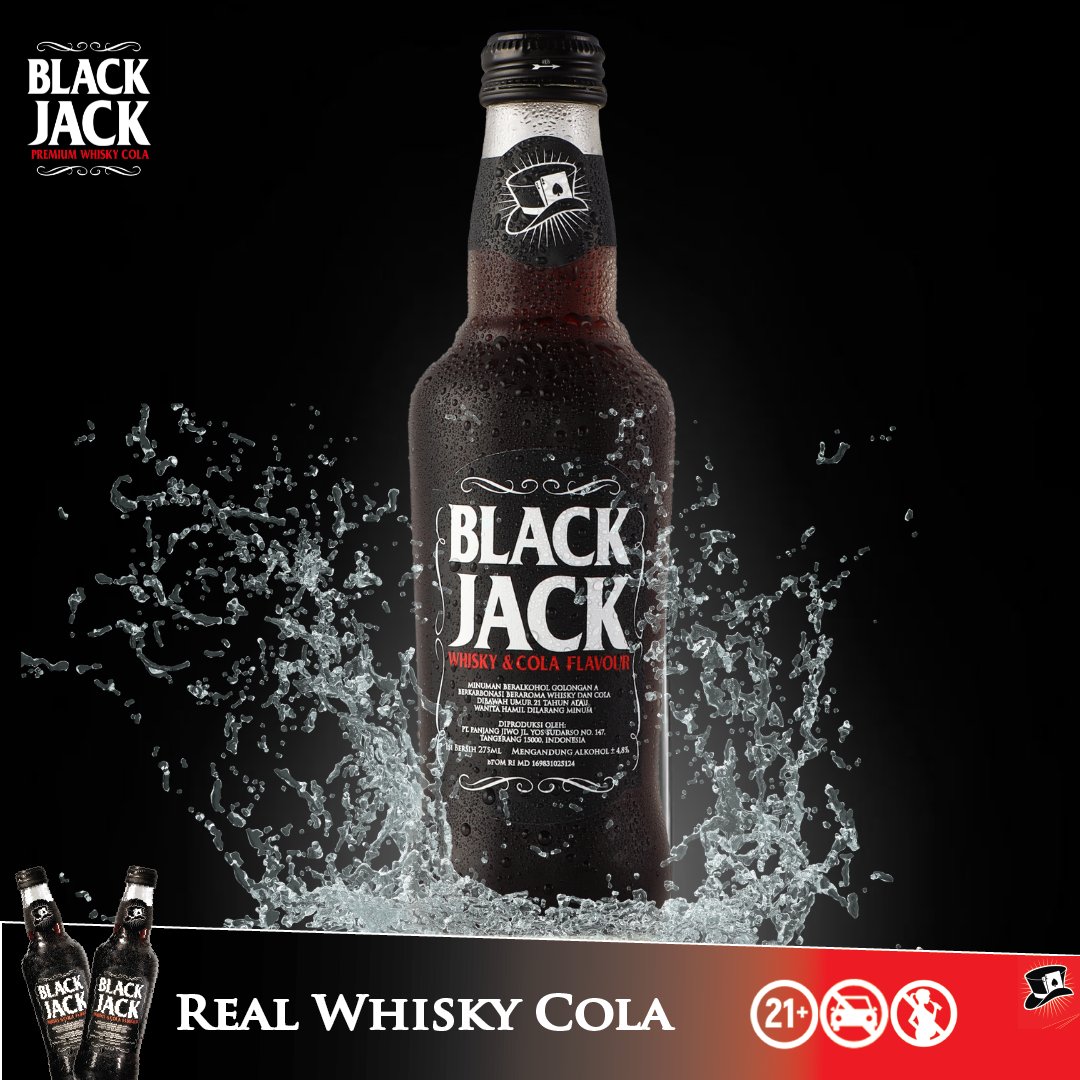 BlackJackWhisky's tweet photo. Drink BlackJack to recharge your day! 

#Blackjack #BlackjackWhiskyCola #WhiskyCola #RealWhiskyCola #TasteOfTheNight https://t.co/1b6Y7kRtEZ