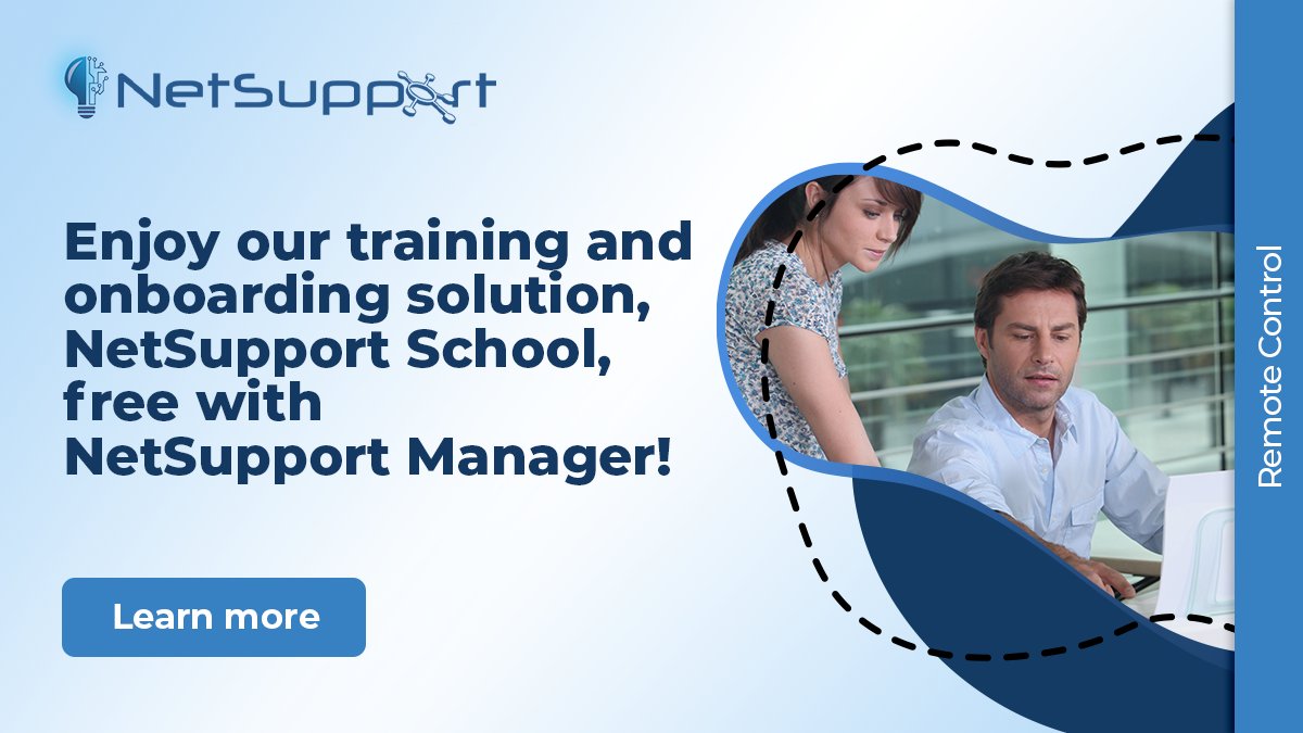 NetSupportNSM's tweet image. Professional development through corporate education and training is something most companies invest in for their employees. Enjoy NetSupport School free with your NetSupport Manager licence! mvnt.us/m1401819

#RemoteSolution #ITManagement #Training