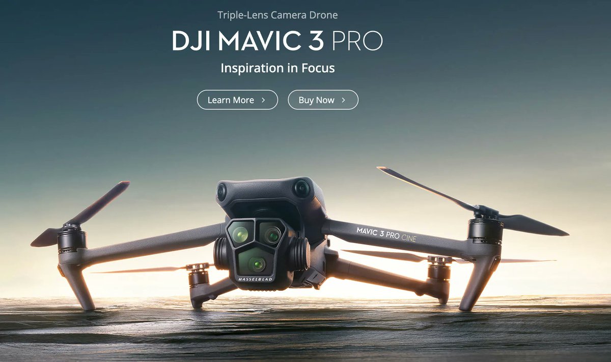 TechForCreators's tweet image. Ready to take your aerial photography game to new heights? The DJI Mavic 3 Pro drone has landed and it's a sky-high masterpiece! 🚁📷 Read about it on Tech For Creatros blog: buff.ly/3LBW0Uk 
#DJI #Mavic3Pro #DronePhotography #HigherThanEver
