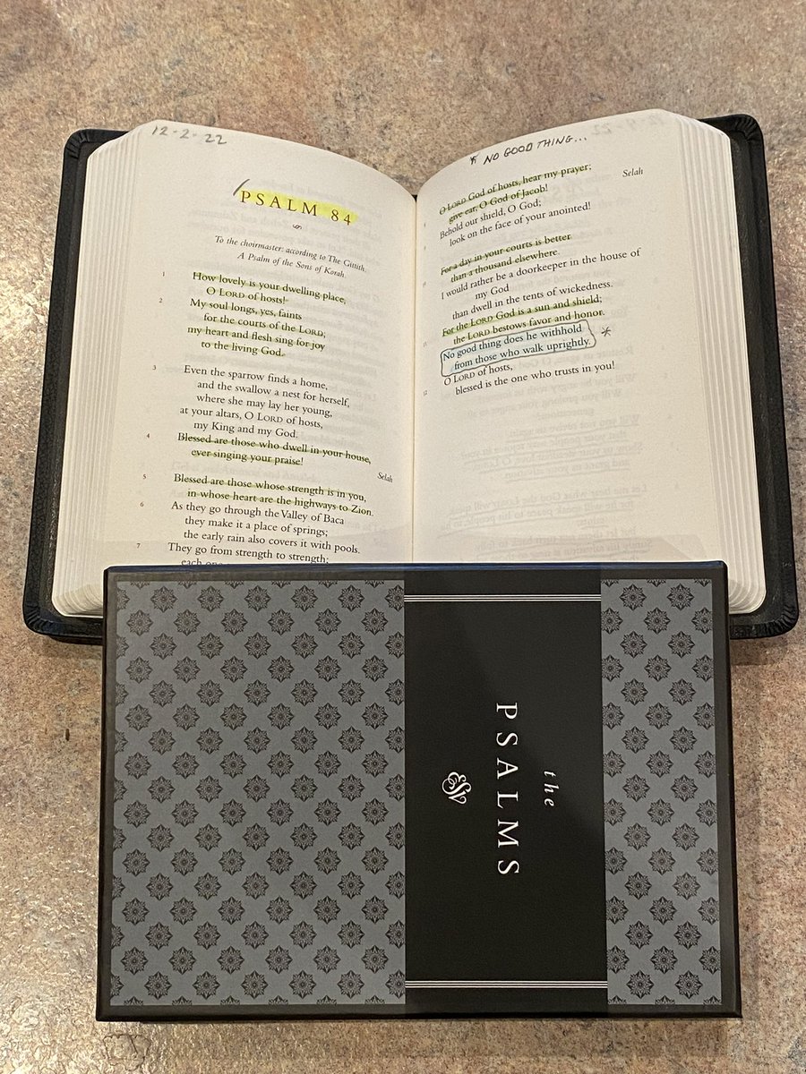 For what it’s worth…Every since the fall of 2020, I have immersed myself in the Psalms. I bought an ESV Psalter. This is the first book I pick up in the morning. I read at least 1 Psalm a day. I would recommend the practice if you find yourself overwhelmed. https://t.co/G7XBqJsoMq