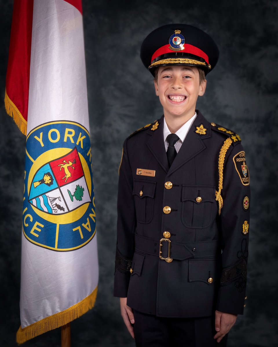 YRP's tweet photo. It’s been a busy morning for our Chief for a Day, 10-year-old Tyler. He won the role as Chief after presenting his winning essay to a judging panel in March. He will present his essay at our Police Appreciation Night on May 11. 

@chiefmacsween take the rest of the day off! https://t.co/9q8uD6IsKS