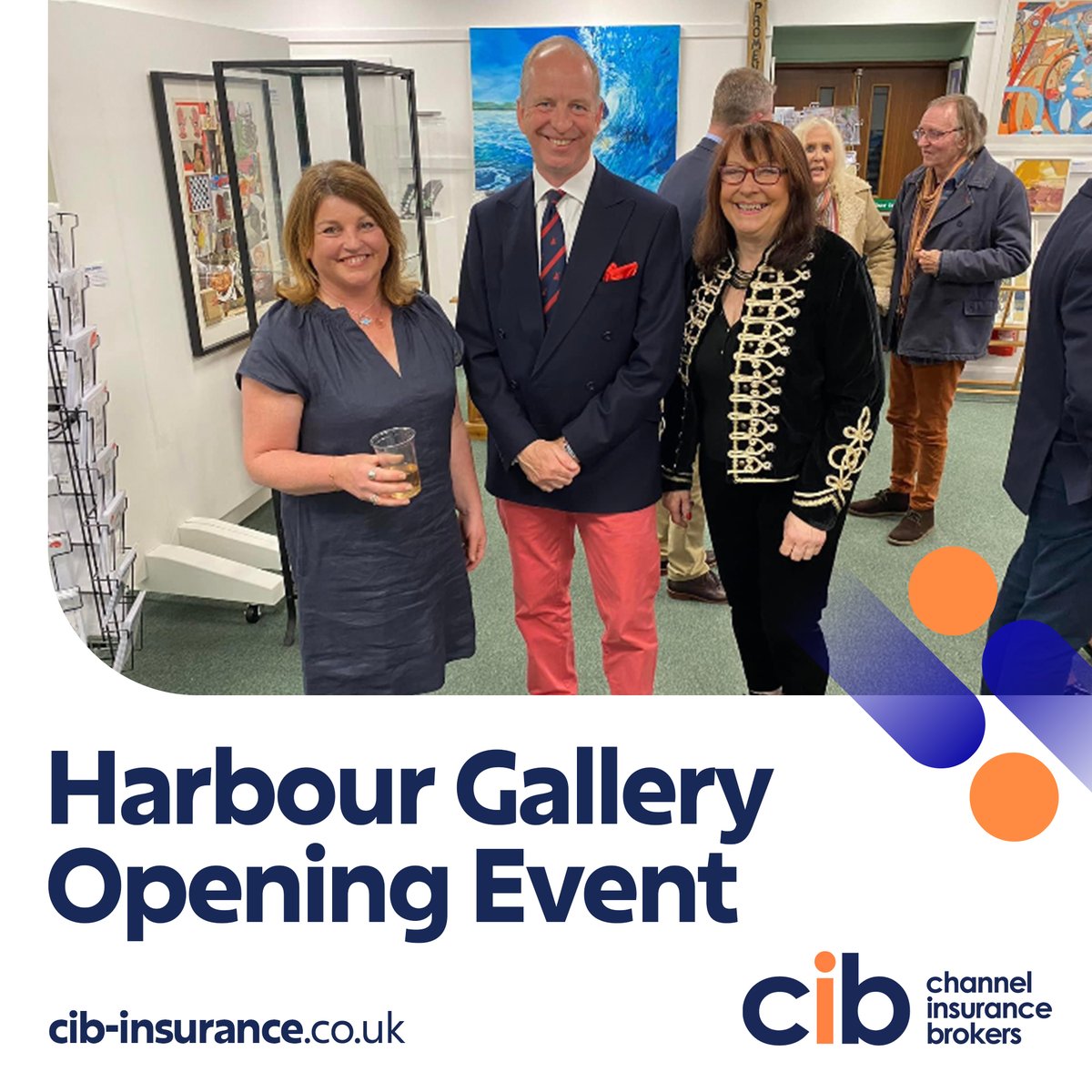 Channel Insurance Brokers - Guernsey & Jersey (@cib_guernsey) on Twitter photo Tim Rattray and Olive Fogarty had the pleasure of attending the opening of the new <a href="/HarbourGalleryJ/">The Harbour Gallery</a> premises at 19 The Quay Commercial Building.
The event was opened by His Excellency The Lieutenant Governor of Jersey and there was a packed house with delicious wine and canapes. Tim Rattray and Olive Fogarty had the pleasure of attending the opening of the new <a href="/HarbourGalleryJ/">The Harbour Gallery</a> premises at 19 The Quay Commercial Building.
The event was opened by His Excellency The Lieutenant Governor of Jersey and there was a packed house with delicious wine and canapes.