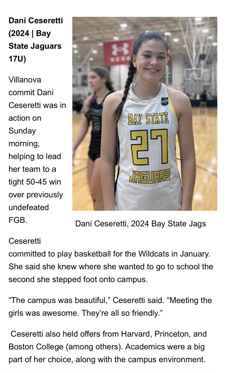 Thank you ⁦⁦@hooplove215⁩ for the write up!! ⁦⁦@BayStateJags⁩ ⁦⁦@JagsRecruiting⁩ ⁦⁦@NMH_Hoops⁩ ⁦⁦@LaurieBollin⁩