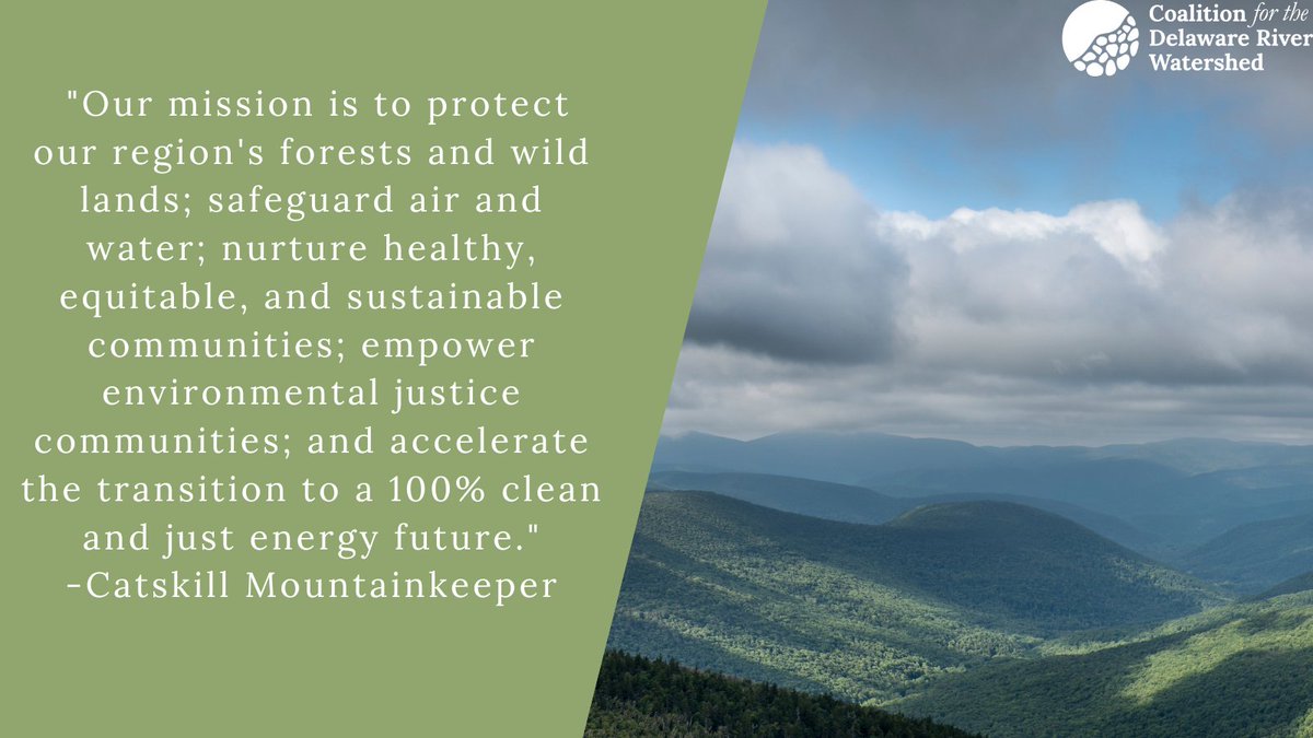 DelRivCoalition's tweet photo. Meet CDRW member @mountainkeeper, who works with citizens &amp; strategic partners to protect &amp; promote our region's natural heritage and support local communities! Learn more about their impact on the #DelRiverWatershed here> https://t.co/a9tmbwBIMF #CDRWFridayFeature https://t.co/0gNxXHqjTT