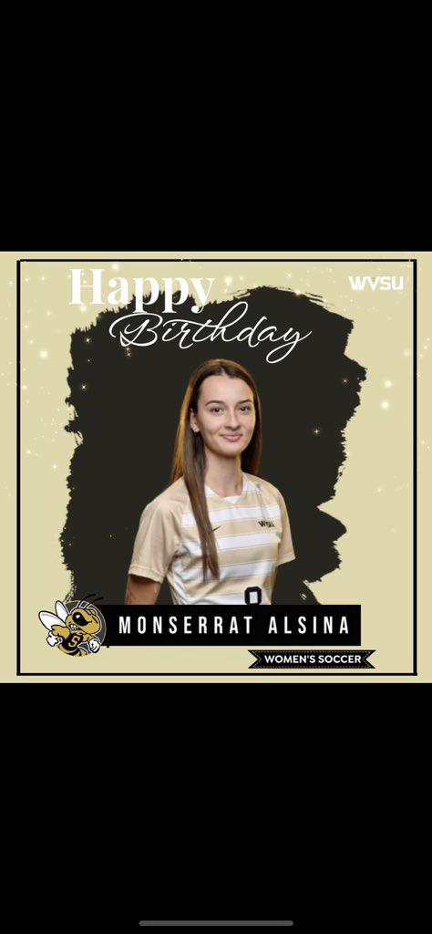 Birthday Announcement! Happy Birthday to Monserrat Alsina. We hope you have a wonderful day! #wvsusoccerbirthday
