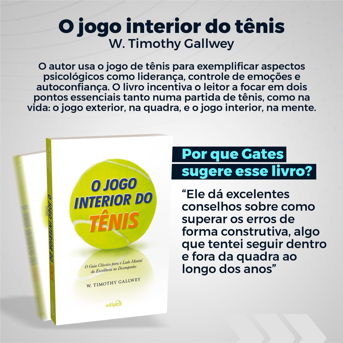 saphiroficial's tweet photo. Dica 5 - Livros preferidos do Bill Gates.

#saphir #cloudcomputing #nuvem #indicaçãodobillgates #livrosdobillgates #livrosinspiradores #billgates #startup #startupnanuvem #scstrong #software #tecnologia #inovação #chapeco #sc https://t.co/jNJ1GqZpFA