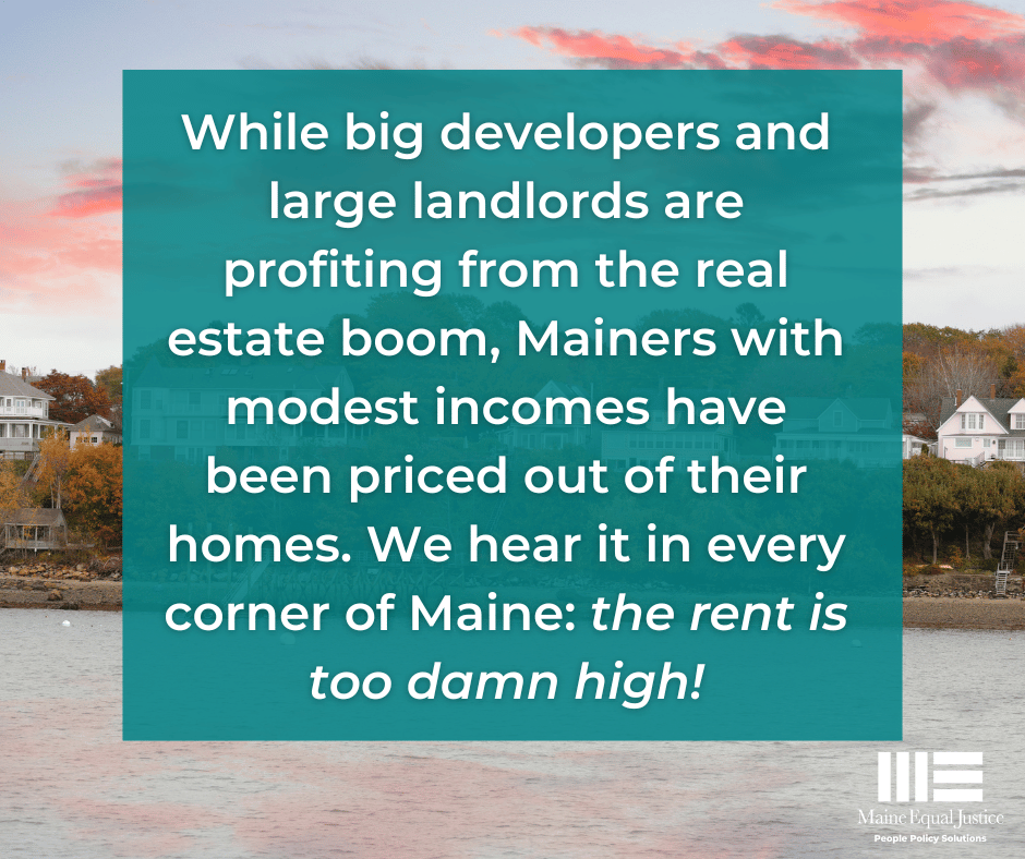 Maine Equal Justice on Twitter "We hear it all over the rent is too