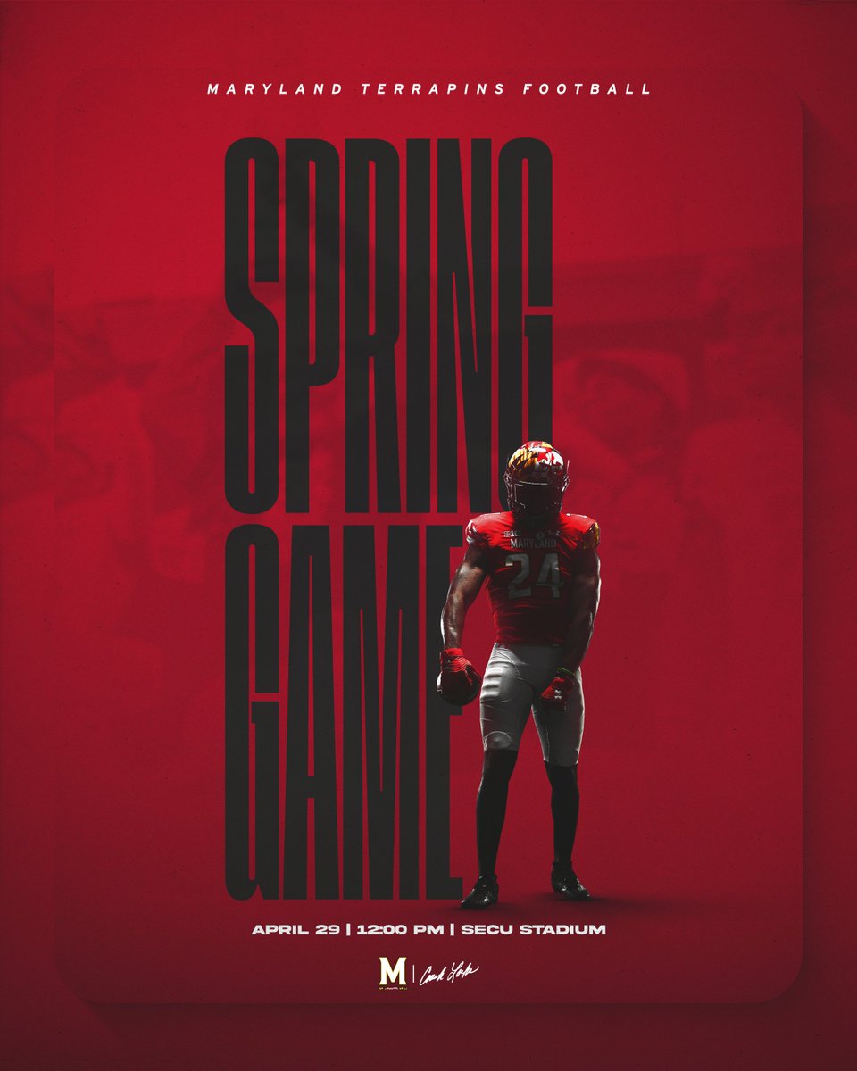 ChuckDouglas_'s tweet image. Maryland Football’s annual Red-White Spring Game is on Saturday at Noon - SECU Stadium. 

Admission to the game and parking throughout most of campus is free of charge in conjunction with Maryland Day. These young men deserve our support. @TerpsFootball #SpringGame23 #TBIA 🏈🏟️🐢