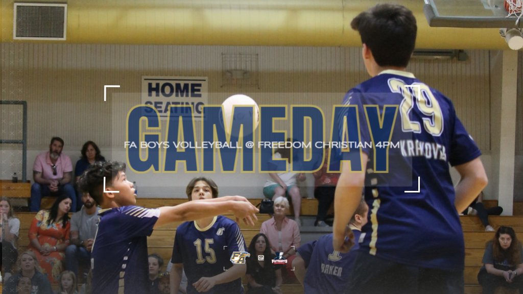 FA Boys Volleyball travels to Freedom Christian today for a 4pm game. Good luck Boys !! #myfa #soarhigher