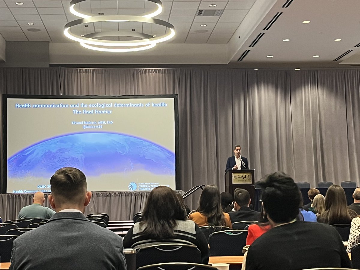 And here is the #DCHC2023 keynote address speaker, Dr. Ed Maibach! His keynote is titled: Health communication and the ecological determinants of health: The final frontier

@MaibachEd