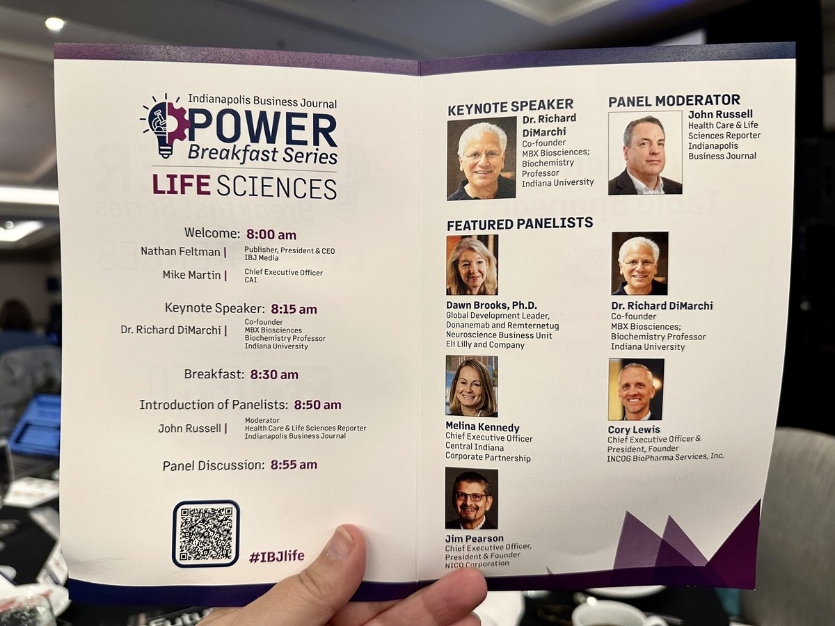 The IBJ Life Sciences Power Breakfast is underway. Use #IBJlife or <a href="/IBJnews/">IBJ News</a> to follow along.