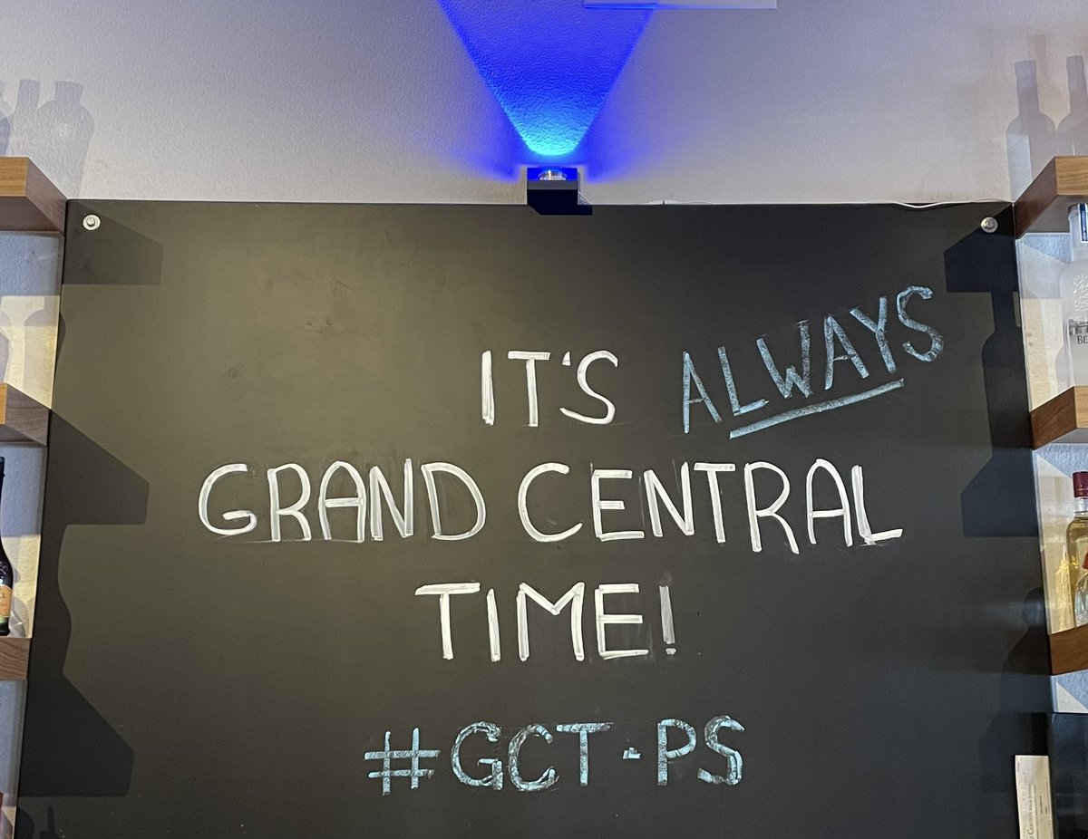 GrandCentralPSP's tweet photo. TGIF! Make it an artful start to your weekend with a grand dinner at Grand Central &amp; check out art by Spanish-Brazilian artist María Eugenia Casuso thru May 10! On May 11, a new exhibit goes up
at Grand Central, raising funds for the Palm Springs AIDS Memorial Sculpture. https://t.co/tbwJ8uQzNs
