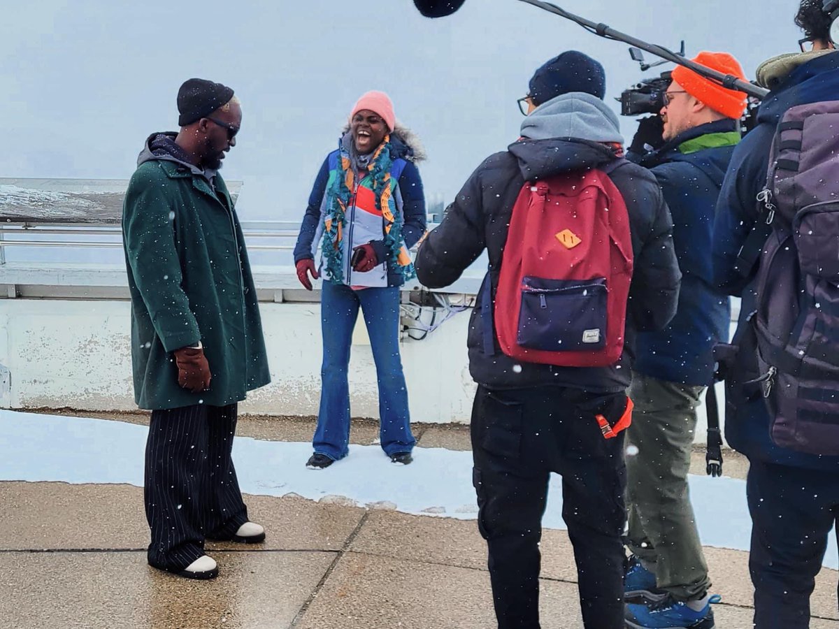 1niashun's tweet photo. Was fun shooting this documentary alongside my big sis @Wiyaala in Laax, Switzerland. https://t.co/YCLjxOniLb