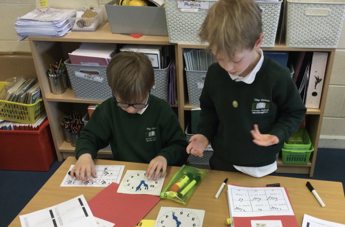 GatesRobins's tweet photo. We’ve enjoyed our work on quarter past and quarter to the hour in Maths this week. We collaborated and played a game together to support each other with our understanding. #TheGatesMaths #TheGGG https://t.co/SdkUA8YvJl