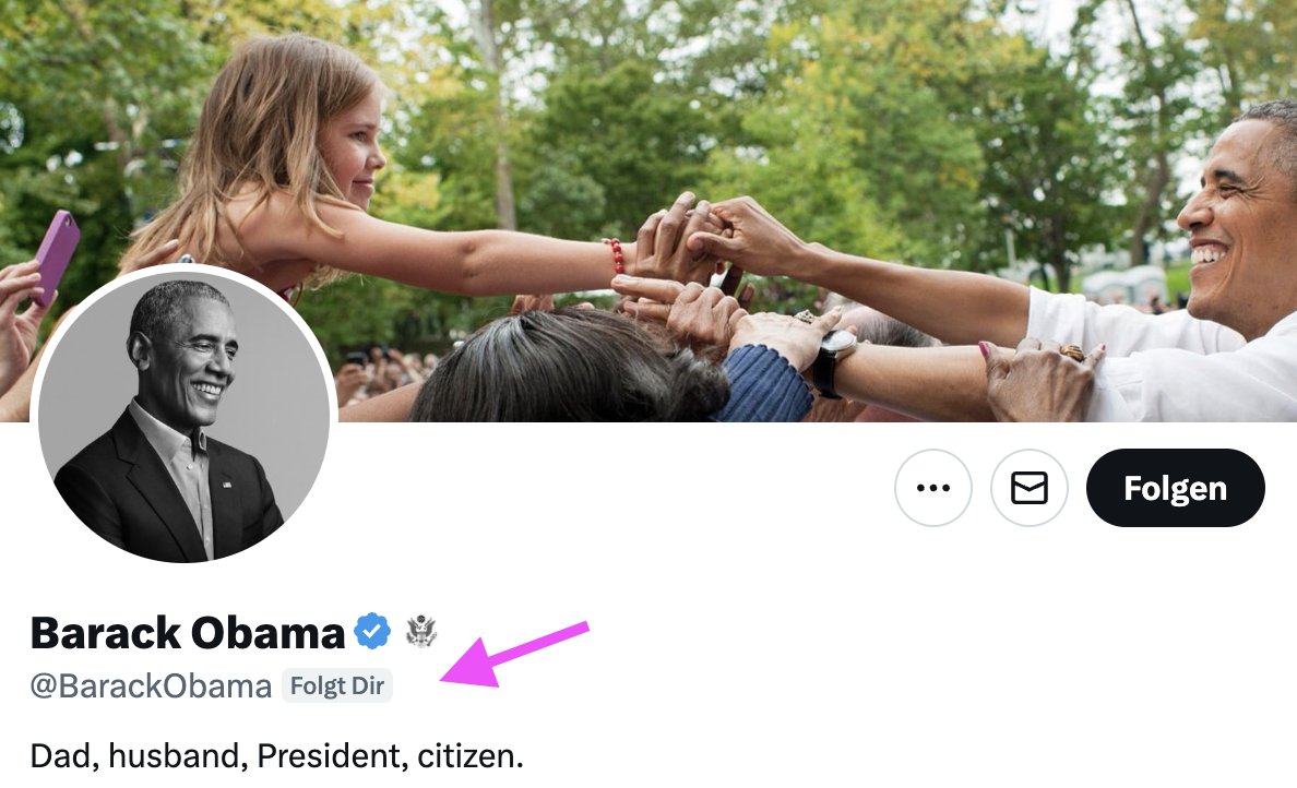 And I don't even follow him back. So it must be his curiosity for experimentation and a/b testing. I have no other explanation.