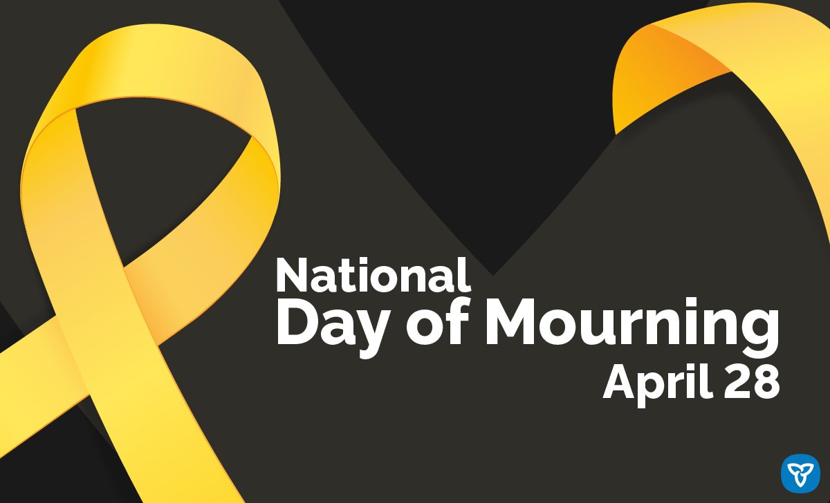 April 28th is the National #DayofMourning. Today we take a moment to remember workers who have been killed, injured or suffered illness because of work-related incidents. Learn more: wsib.ca/en/day-of-mour…