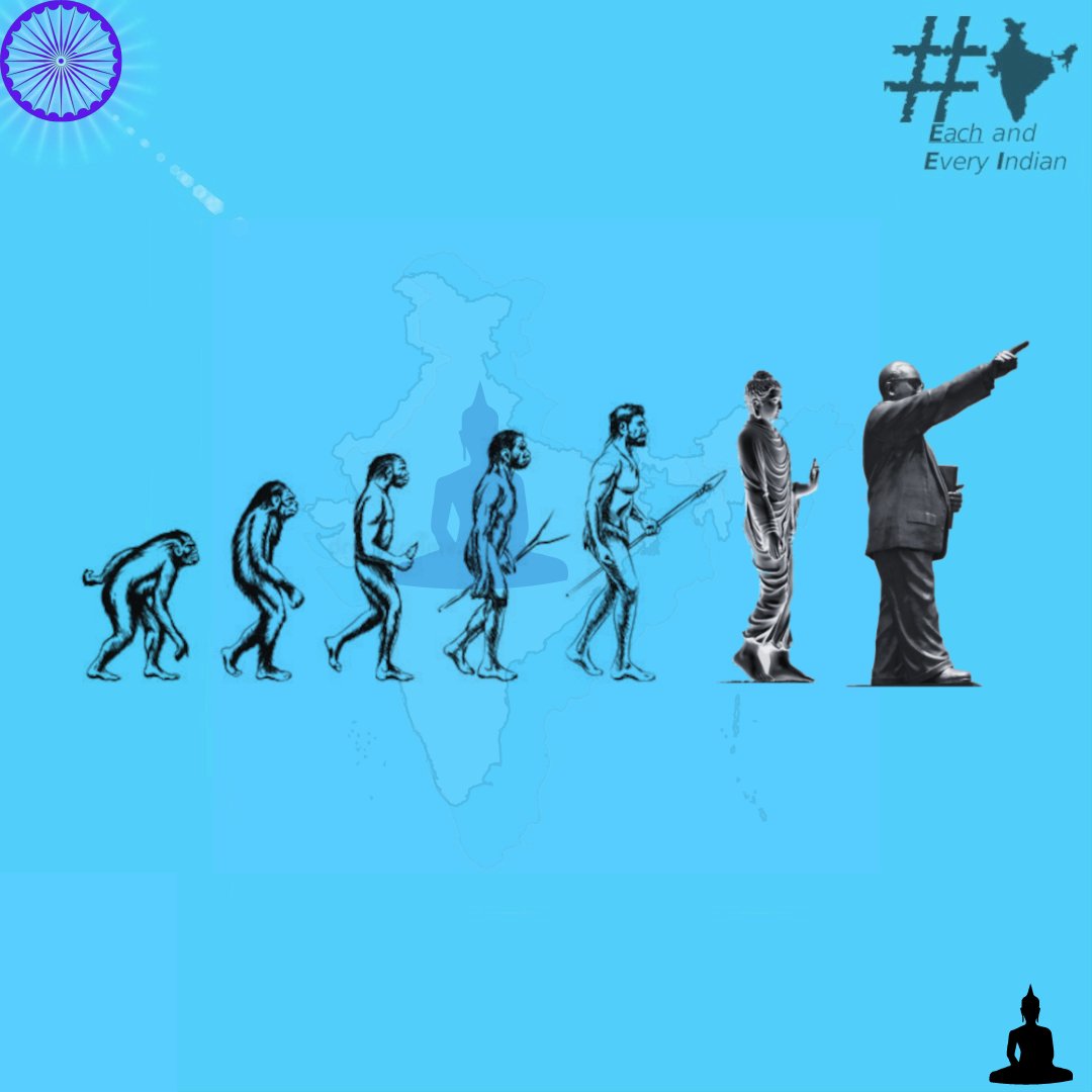 RevMustHappen's tweet photo. Ambedkar shows the path to civilization and ultimate human evolution..

#Ambedkar #jaibhim #jaibheem #buddha #babasaheb #BabasahebAmbedkar #ambedkarite #AmbedkarJayanti2023 #periyar #kanshiram #phule  #AMBEDKARSINDIA #drbrambedkar #darwin https://t.co/CIzdp4bFMP