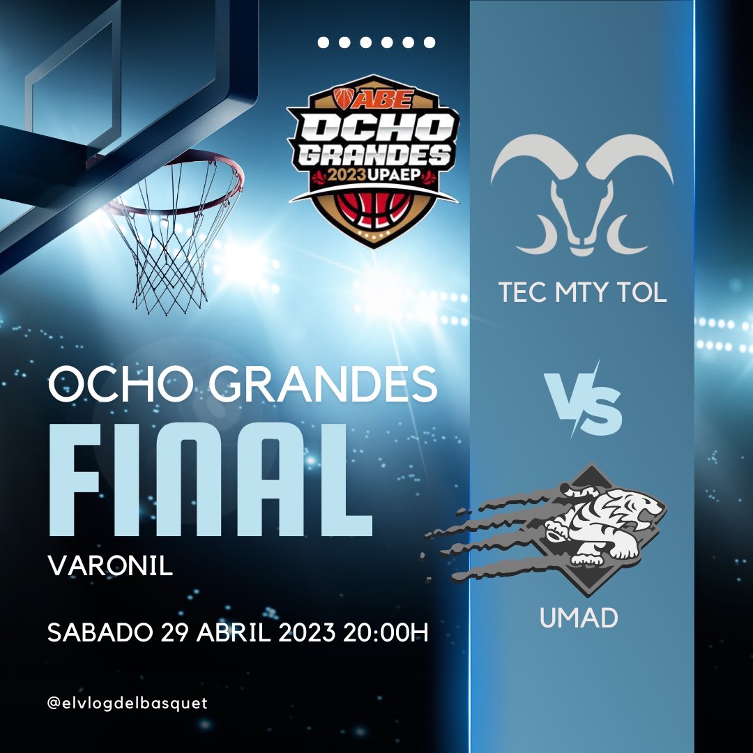 Lista la gran Final Varonil de OCHO GRANDES 
#elvlogdelbasquet #OchoGrandes