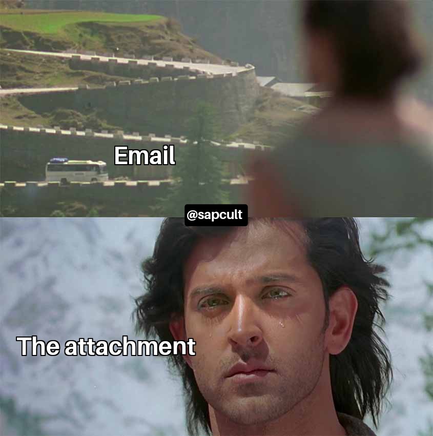 SAPMemes's tweet image. Also attachment: Am I a joke to you? #sap #sapmeme #sapconsulting #consultinghumor 
#sapjokes