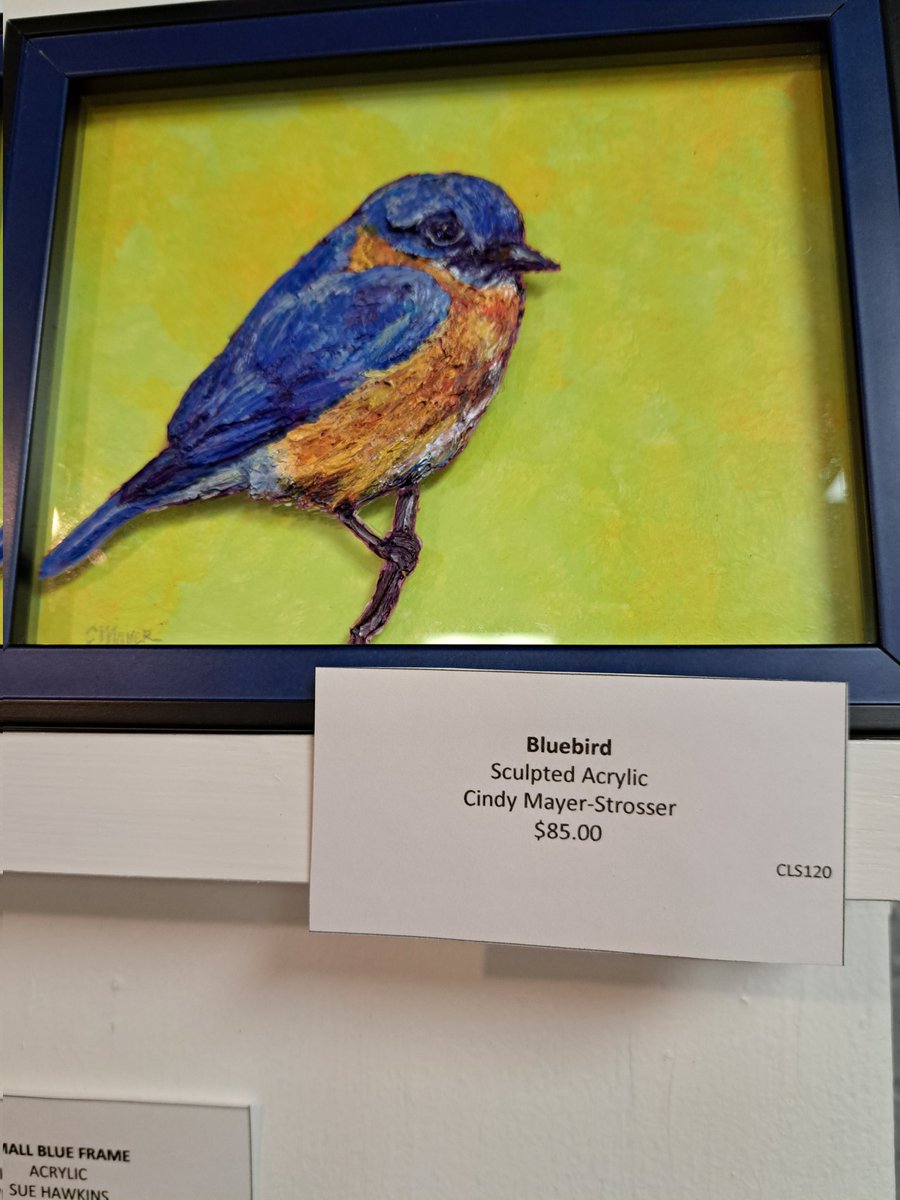 Bluebird by Cindy Mayer-Strosser
#sculptedacrylic #birdart #art #giftideas #artgallery #artleague #belennm #newmexicoartists #newmexico