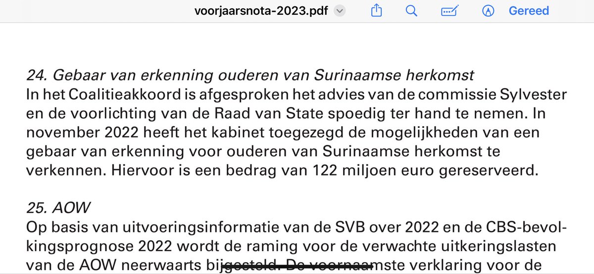 Bijzonder moment! Het kabinet maakt geld vrij voor financieel gebaar van erkenning voor Surinaamse Nederlanders met een AOW-gat (doordat zij voor onafhankelijkheid Suriname daar  geen AOW opbouwden)

Na hun lange strijd nu een doorbraak. Een doorbraak die lang ondenkbaar leek 1/2