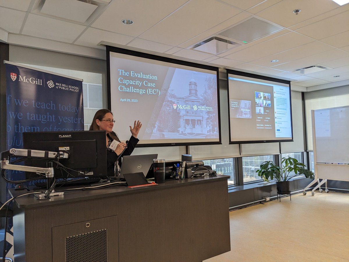 MaxBellSchool's tweet image. Getting started on the very first Evaluation Capacity Case Challenge! 👋 hello from Montreal to our participants online!
#MaxBellEC3