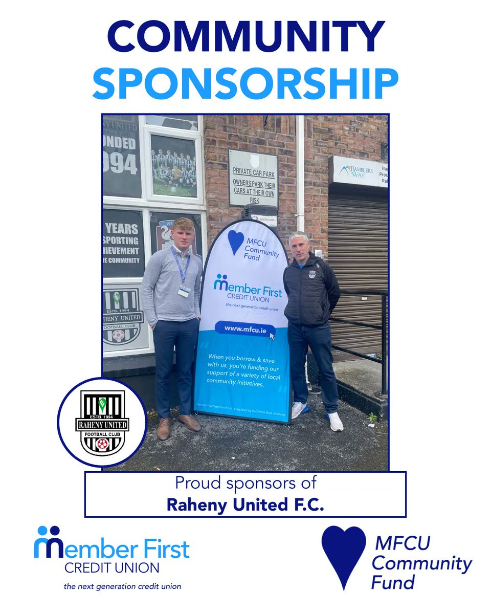 mfirstcu's tweet photo. We are delighted to continue our sponsorship of @rahenyunited for this year through the #MFCUCommunityFund.

See the https://t.co/ExnlqMjlpc to read more about our Community Fund. https://t.co/O7GQOuENx6