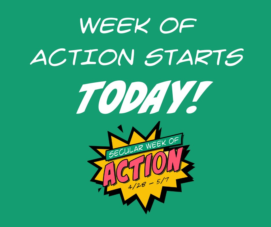 americnhumanist's tweet photo. Today kicks off Secular #WeekOfAction! 10 days of ethical action and serving societyโs needs. We're participating with a local hygiene drive at our conference in Denver: https://t.co/2spBoxftHH
To get involved check out https://t.co/t0z99HFehG! #SecularAction #SecularValues https://t.co/T85Sp8Vmkj