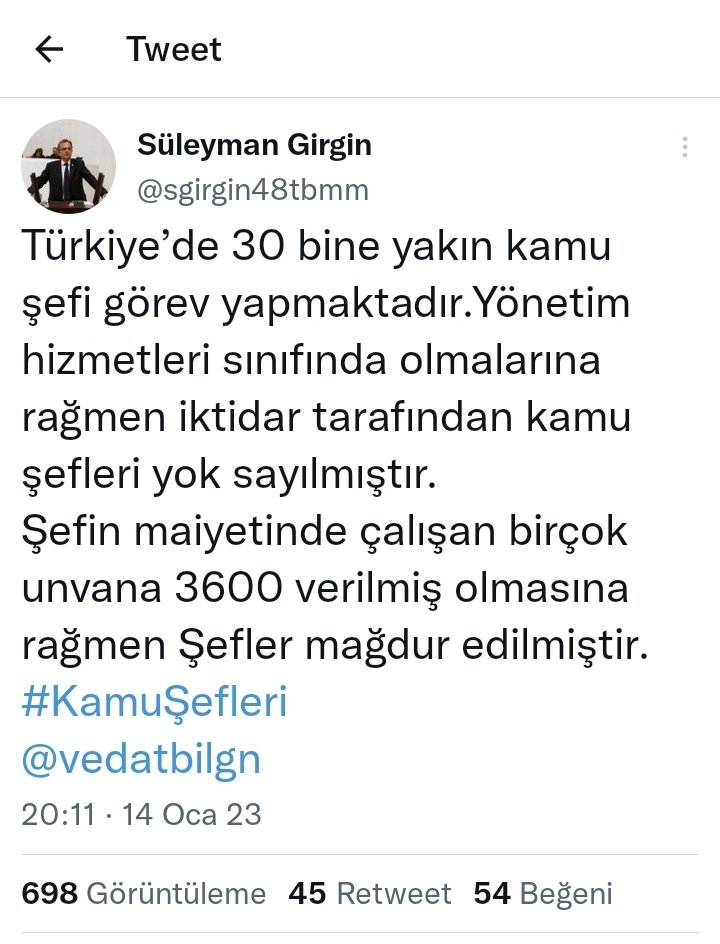 TEgebeyi's tweet photo. @MemurSenKonf Geç Kalan Adalet Adalet Değildir.

#Memurunisteği 15.01.2023 tarihinden itibaren yürürlükte olan 3600 ek gösterge kanunundan yararlandırılmayıp ötekileştirilen başta Şef kadrosu olmak üzere 1. Derecedeki kamu emekçilerine 3600 ek göstergenin verilmesidir.
@RTErdogan
@fuatoktay https://t.co/y5kmZ3cQnD
