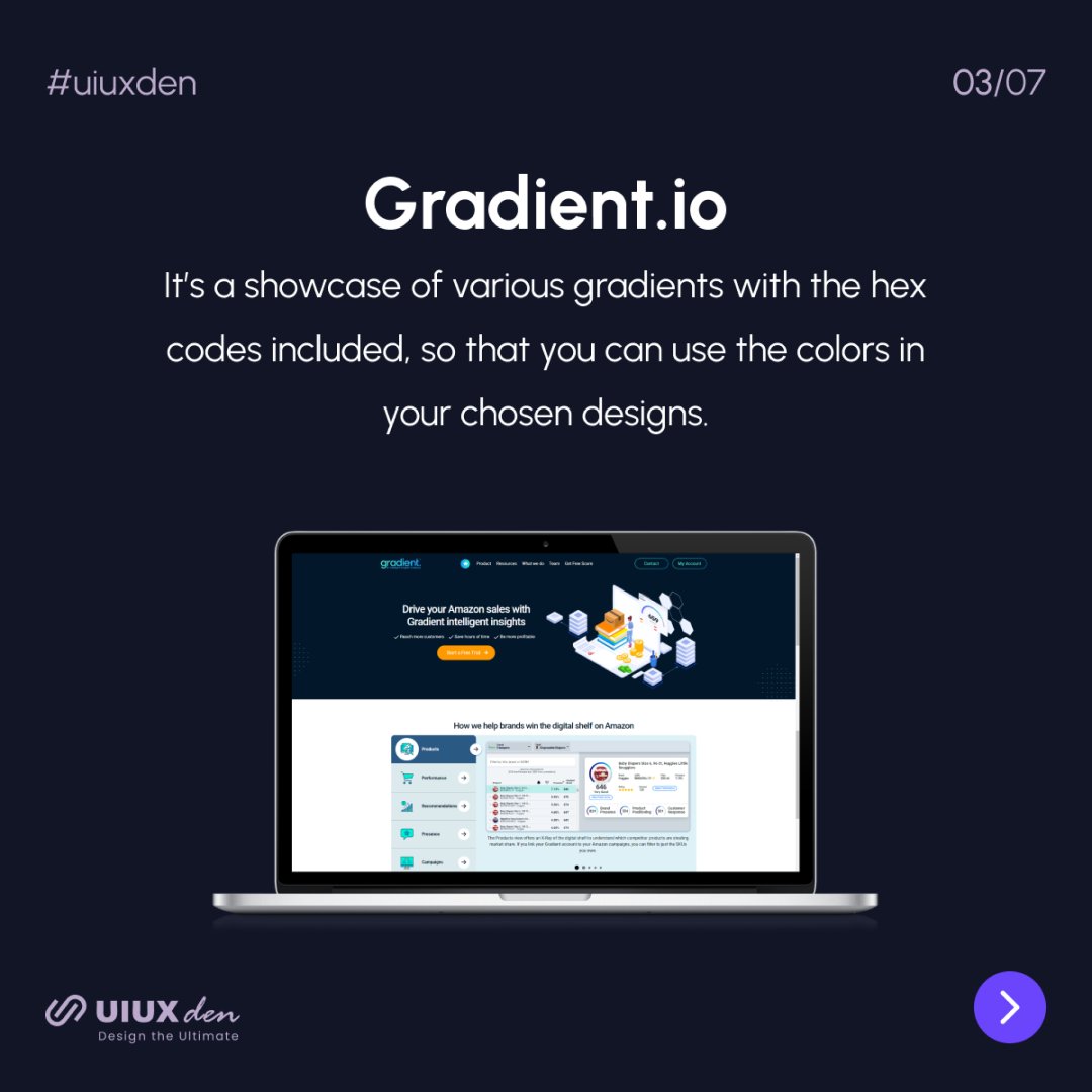 UiUxDen's tweet photo. Revamp your designs with these amazing color tools!
From palettes to generators, unlock endless possibilities and take your creativity to the next level 🎨💻

Follow 👉 UI UX DEN 👈 for more!

#color #design #creativity #designinspiration #Tips  #uidesign #uxdesign #uiuxden https://t.co/oMhsZTd6Mr