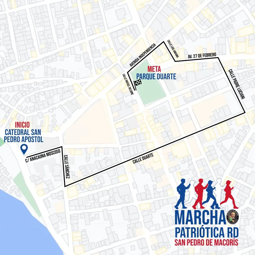 🚨🚨 ES MAÑANA

Nos reencontramos en la Gran Marcha Patriótica.

🗓Sábado 29 de abril
⏰10:00 a. m.
📍Parque de la Catedral hasta el Parque Duarte. San Pedro de Macorís. 

#MarchaPatrióticaRD
#MarchaPatrióticaSPM