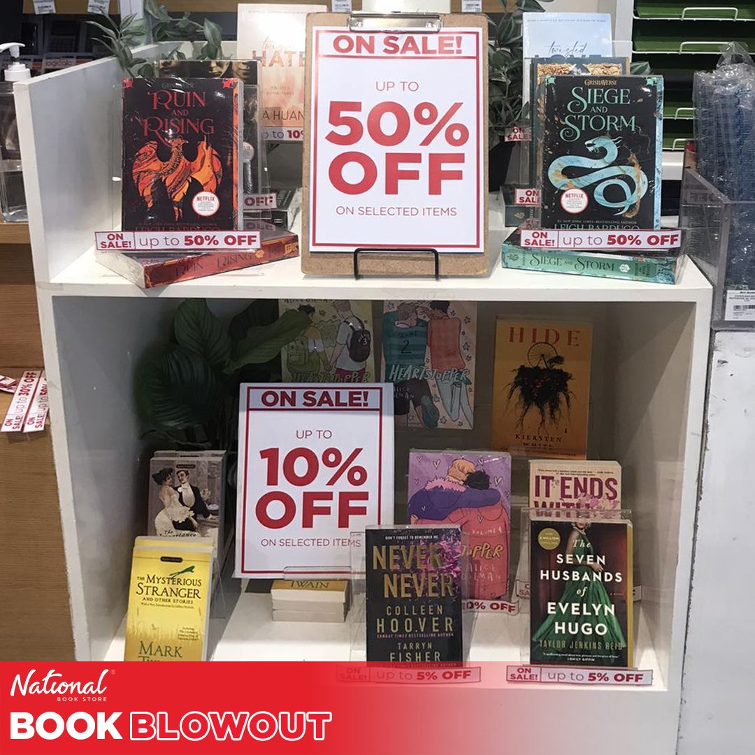 nbsalert's tweet photo. The #NBSBookBlowout is ONGOING at our One Bonifacio High Street branch! Shop this payday weekend and get up to 50% OFF on great reads.
#OneBHS #BonifacioGlobalCity #Books #Sale #NationalBookStore https://t.co/ZwMexiRbKP