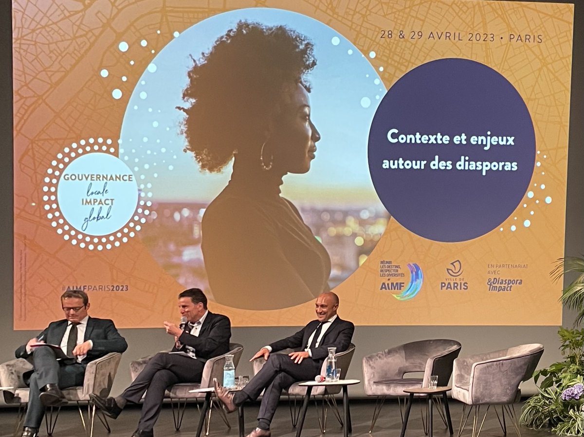C’est partie pour le colloque maires et diasporas organisé par  ⁦<a href="/AIMFrancophones/">AIMF</a>⁩ en partenariat avec Impact Diaspora 

Les diasporas sont des partenaires de taille pour le développement des territoires

#AIMFParis2023