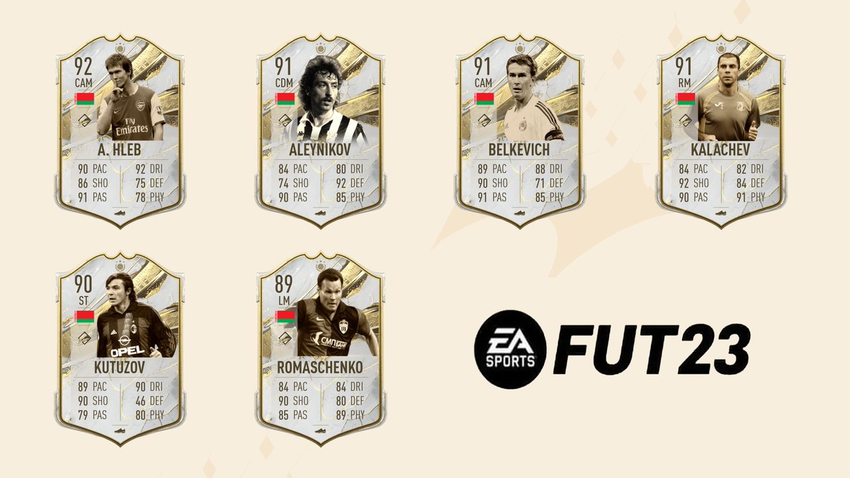 Maybe @EASPORTSFIFA wants to add #Belarussian ICON players to #FUT23 #FUT24 or #EAFC24 ?  What do you think? 
@FUT23News