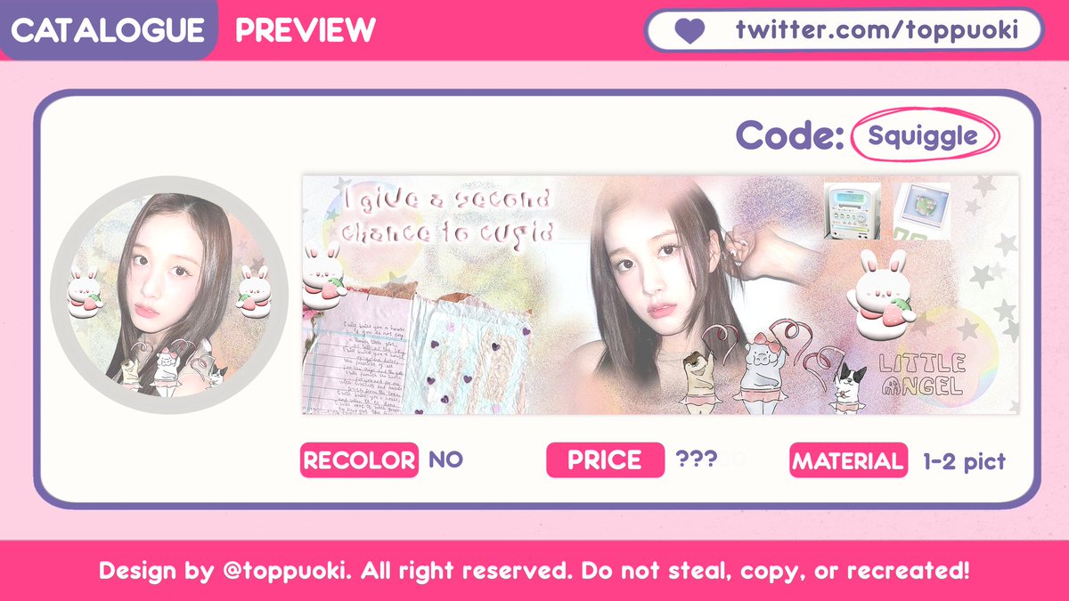 toppuoki's tweet photo. help rt thank you! ˶ᵔ ᵕ ᵔ˶

hi! aku mau giveaway beberapa katalog layout dibawah ini dalam rangka lahiran beberapa anak baru! 🎀🧸

rules nya:
♡ follow aku + rt like tweet ini 
♡ rt like tweet yang aku quote

end secepatnya, good luck semuanya! 💗

#zonauang https://t.co/UI8fJv8y2X