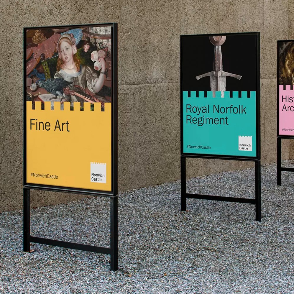 BrandtasticUK's tweet photo. Big fan of this rebrand for @NorwichCastle - an incredibly simple idea brought to life through a classic, formal design style, especially on the signage.

#design #branding #historic #hampshirebusiness https://t.co/yRbOB54YGO
