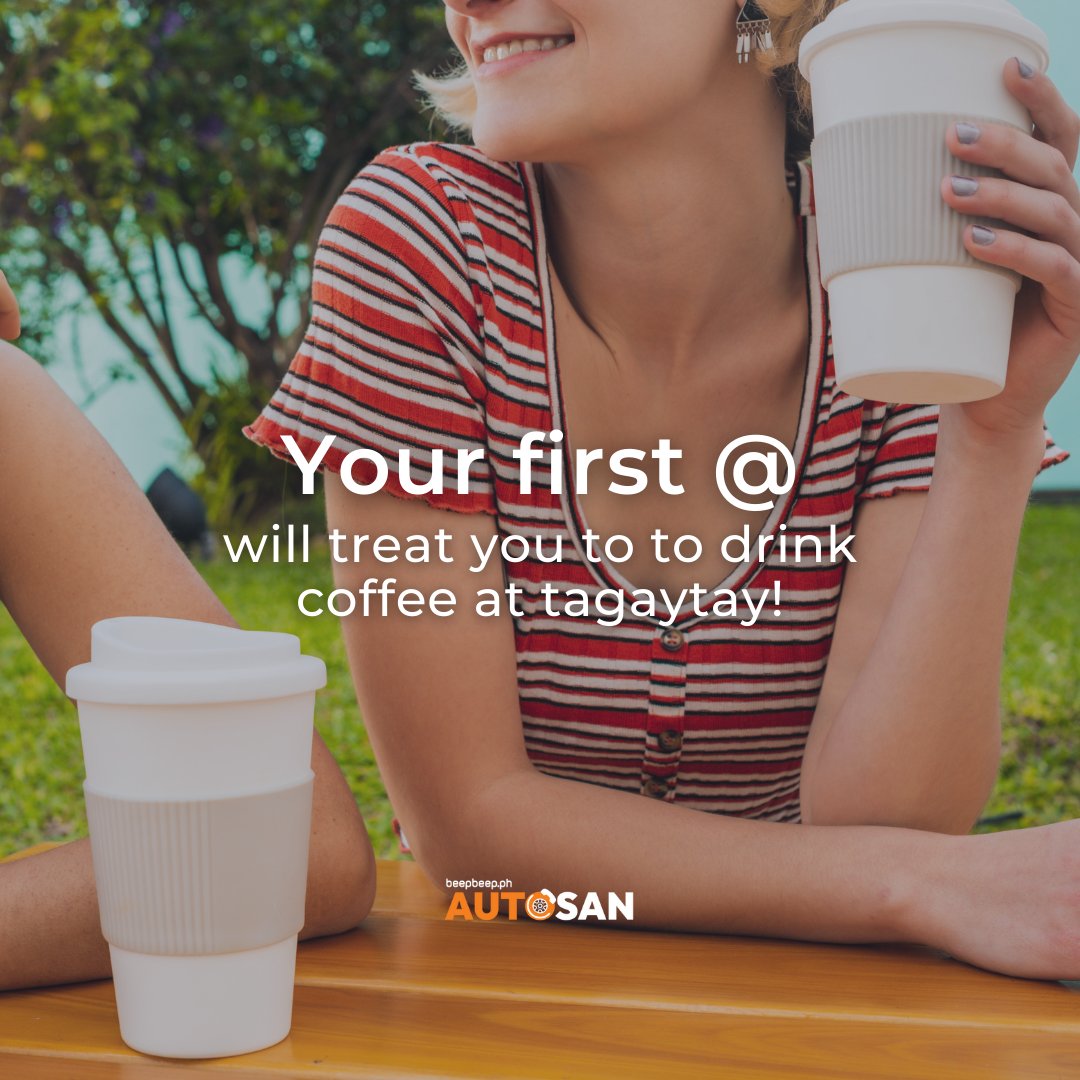 usebeepbeep's tweet photo. Who's up for a Tagaytay road trip and coffee date? Tag the person you want to hit the road with and enjoy the scenic views of Tagaytay!
#driverondemand #beepbeep #autosan #carservices #reliabledrivers #longtrip https://t.co/zjW9bKVpvr