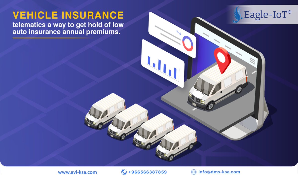 Vehicle insurance telematics a way to get hold of low auto insurance annual premiums.
Read More:avl-ksa.com/index.php/en/2…

#Eagle_IoT #Vehicleinsurance #telematics #Fleetbudgeting #Videotelematics #Driverbehavior #Fleetmanagement #IoT #Dammam #AI