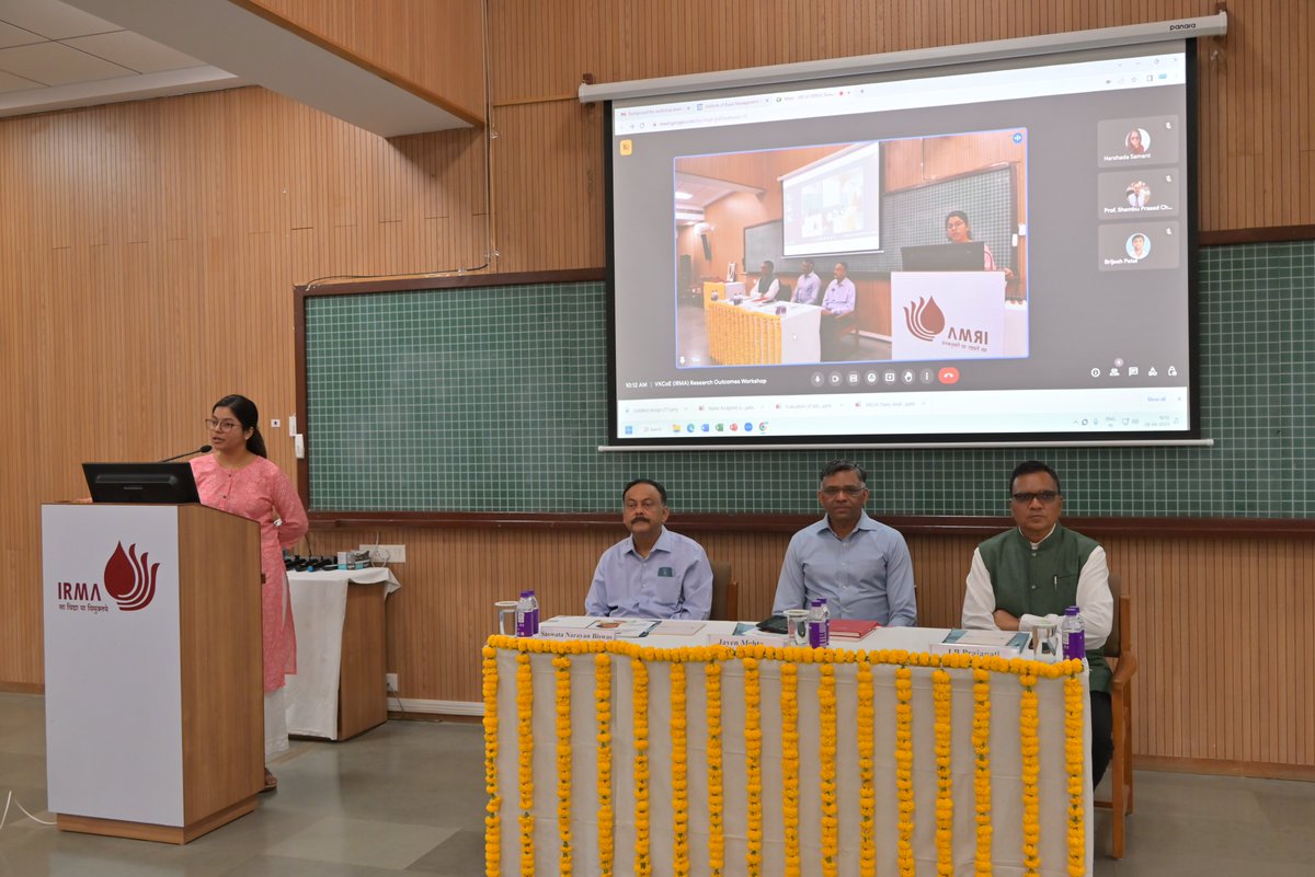 Vkcoe_irma's tweet photo. VKCoE organized its Research Projects Outcome Workshop. Shri Jayen Mehta, MD, GCMMF, Shri Manoranjan Pani, CGM, GCMMF, Prof. Saswata
Biswas, IRMA, Shri Mitesh Mehta, MD, Panchamrut Dairy, Shri Dipak Shah, MD, Vidya Dairy &amp; officers from different unions, academicians attended it. https://t.co/s1lEMzBnNj