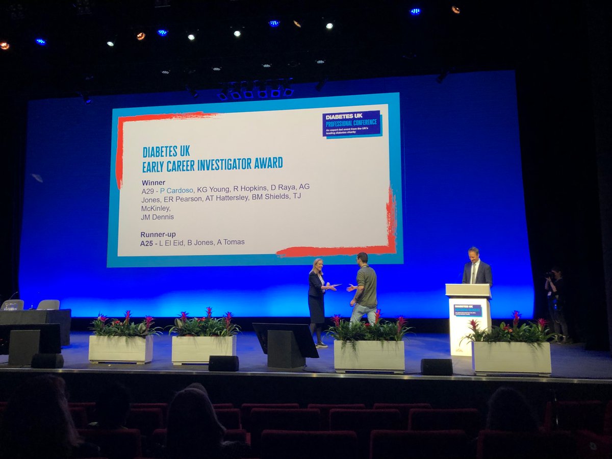 John Dennis (@john_den_) on Twitter photo Huge congratulations to star <a href="/ExeterMed/">Exeter Med School</a> PhD student Pedro Cardoso, winner of the <a href="/DiabetesUK/">Diabetes UK</a> Early Career Investigator award at #DUKPC2023 for research on precision medicine in #type2diabetes
<a href="/Exeter_Diabetes/">ExeterDiabetes</a> Huge congratulations to star <a href="/ExeterMed/">Exeter Med School</a> PhD student Pedro Cardoso, winner of the <a href="/DiabetesUK/">Diabetes UK</a> Early Career Investigator award at #DUKPC2023 for research on precision medicine in #type2diabetes
<a href="/Exeter_Diabetes/">ExeterDiabetes</a>