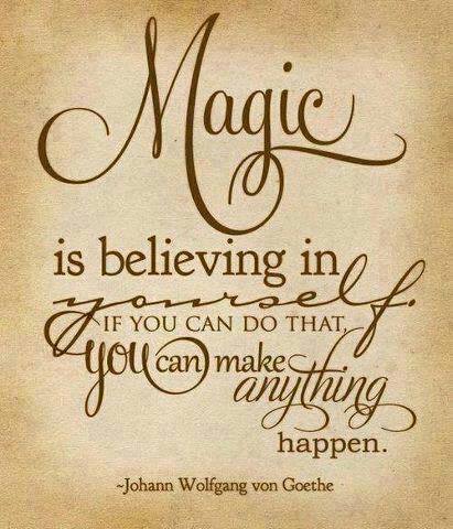 quote #magic 
MarilynKvasnok.com 

Magic is believing in yourself. 
If you can do that, you can make anything happen.