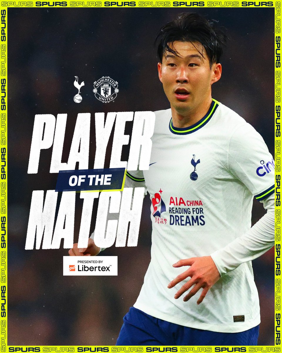 Just 1% separated @Sonny7 and @HKane in the #TOTMUN Player of the Match vote… 🗳️ 

Nice one, Sonny! 🙌