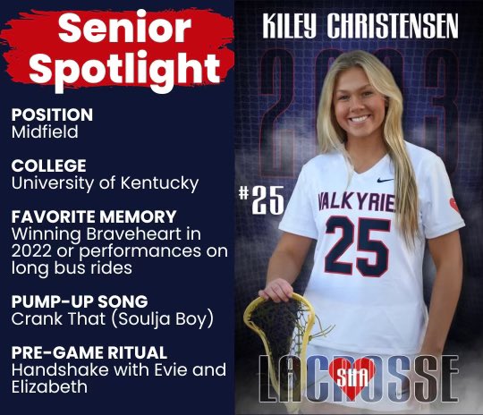 It’s Senior Week!   Next up is Midfielder #25 Kiley Christensen! #ebc <a href="/sha_sports/">Sacred Heart Sports</a>