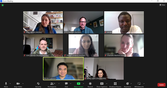 Great @ROH_Indies workshop on Connecting Animal, Health, and Colonial Histories. Thanks to all for their papers!

Less great: my inability to get everyone in 1 screenshot

[untaggable in photos: @drsaraharens, Heeral Chabbra, Innocent Dande, Rohan Deb Roy, Charlotte Marlene Hoes]