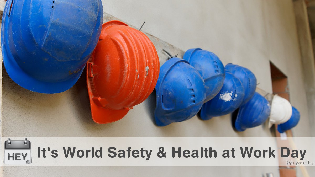 It's World Day for Safety and Health at Work! 
#WorldSafetyDay #WorldDayforSafetyandHealthAtWork #Hardhats