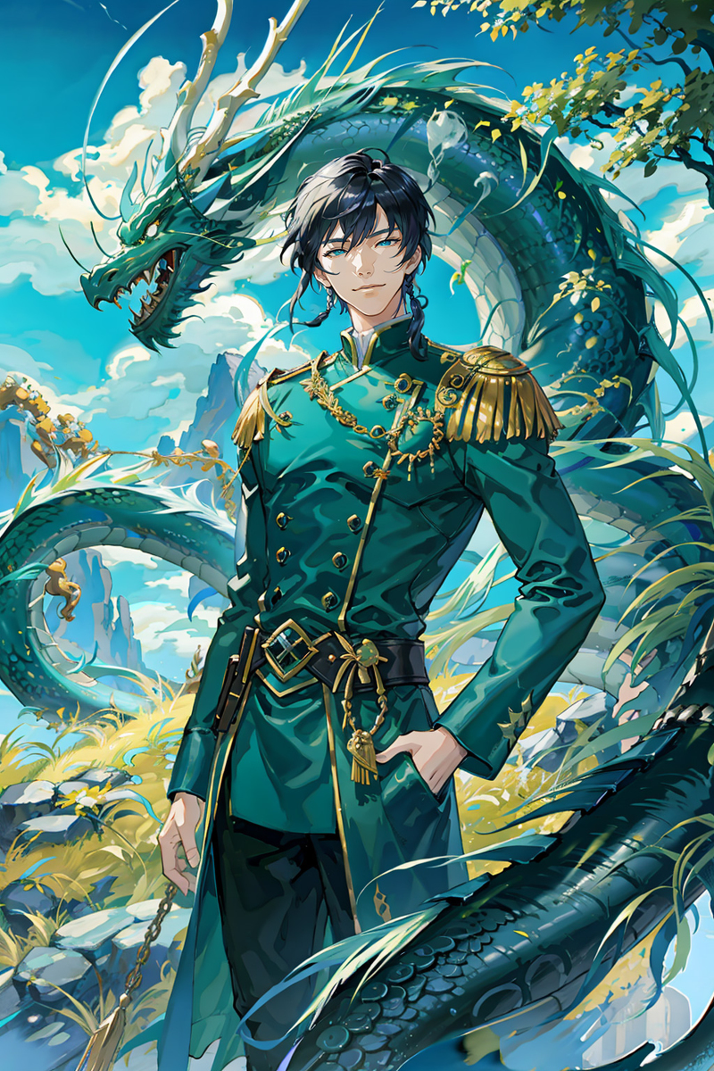 maximum_XD_'s tweet photo. Dragon Keeper 3 #AIart #AIイラスト #stablediffusion #AIイケメン部 (1/3) https://t.co/a4cbkS0S76